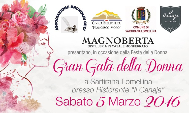 Gran Galà della Donna, Sabato 5 Marzo dalle ore 18.30 Ristorante "Il Canaja"
